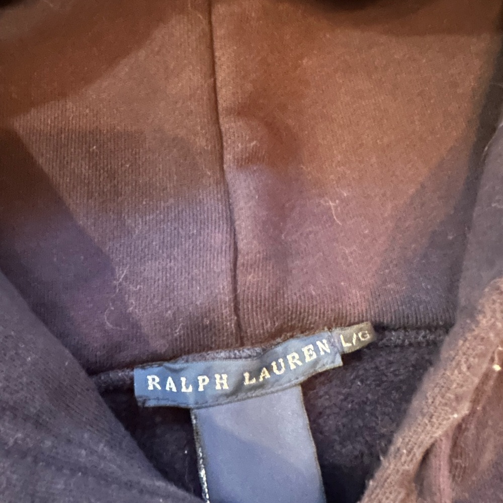 Ralph Lauren navy sweatshirt poncho - Picture 5 of 10